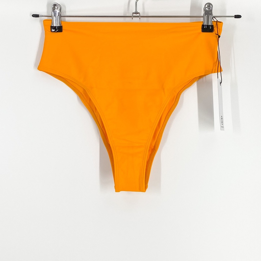 NWT Ellejay Orange Swimsuit Bikini Bottom Large